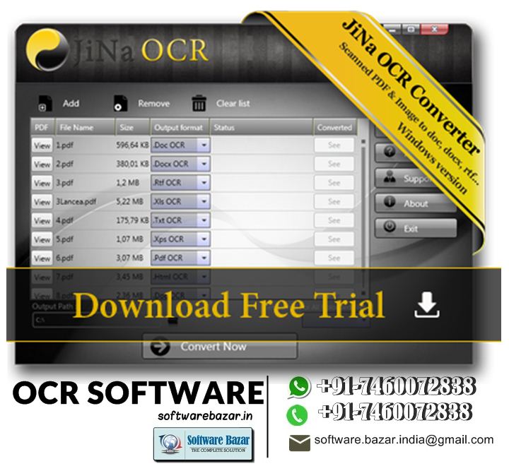 Integrar bomba Genealogía JiNa OCR Converter - Software Bazar | The Complete Solution